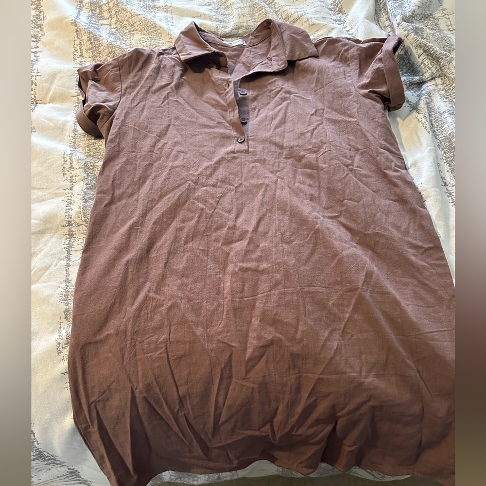 Zeagoo Women’s Cotton Polo shirt dress EUC worn a few times